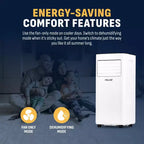 Newair 10,000 BTU Portable Air Conditioner, Dehumidifier, and Fan