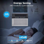 Window Air Conditioner 10000 BTU, 3 in 1 Ac Window Unit for Room Cools up to 450 Sq.Ft, Energy Saving mode,3 Fan Speeds & Quiet Operation