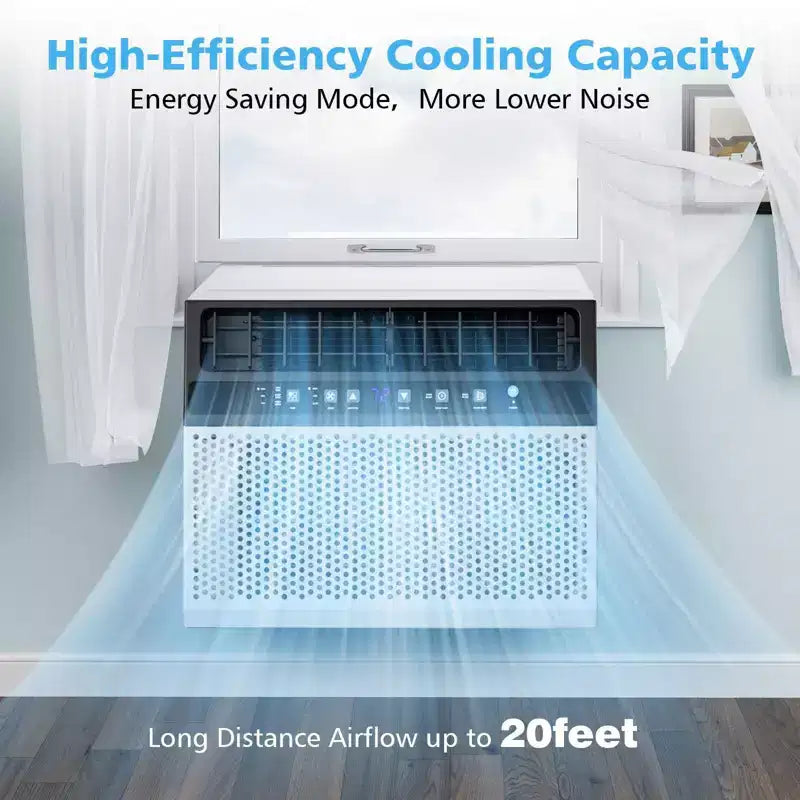 Window Air Conditioner 10000 BTU, 3 in 1 Ac Window Unit for Room Cools up to 450 Sq.Ft, Energy Saving mode,3 Fan Speeds & Quiet Operation