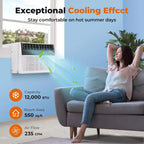Window Air Conditioner 12000 BTU, 3 in 1 Ac Window Unit for Room Cools up to 550 Sq.Ft, Energy Saving mode,3 Fan Speeds & Quiet Operation