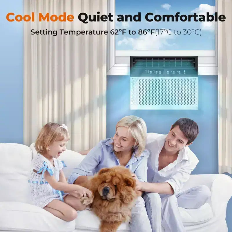 Window Air Conditioner 12000 BTU, 3 in 1 Ac Window Unit for Room Cools up to 550 Sq.Ft, Energy Saving mode,3 Fan Speeds & Quiet Operation
