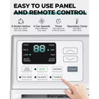 8,000 BTU Window Air Conditioner with Remote Control, Smart Window AC Unit with Dehumidifier, Fan, Energy Saving, for Home/Living Room