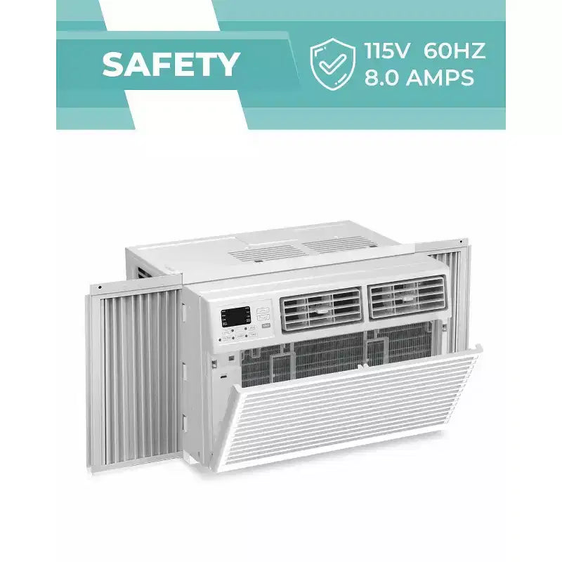 8,000 BTU Window Air Conditioner with Remote Control, Smart Window AC Unit with Dehumidifier, Fan, Energy Saving, for Home/Living Room