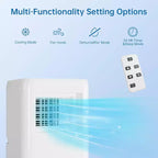 Garvee 10000 BTU Smart AC Unit with Remote Control, Cools Rooms up to 450 Sq.ft, White