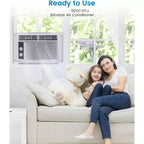 Garvee 5000 BTU Window Air Conditioner with Mechanical Controls and Reusable Filter, White
