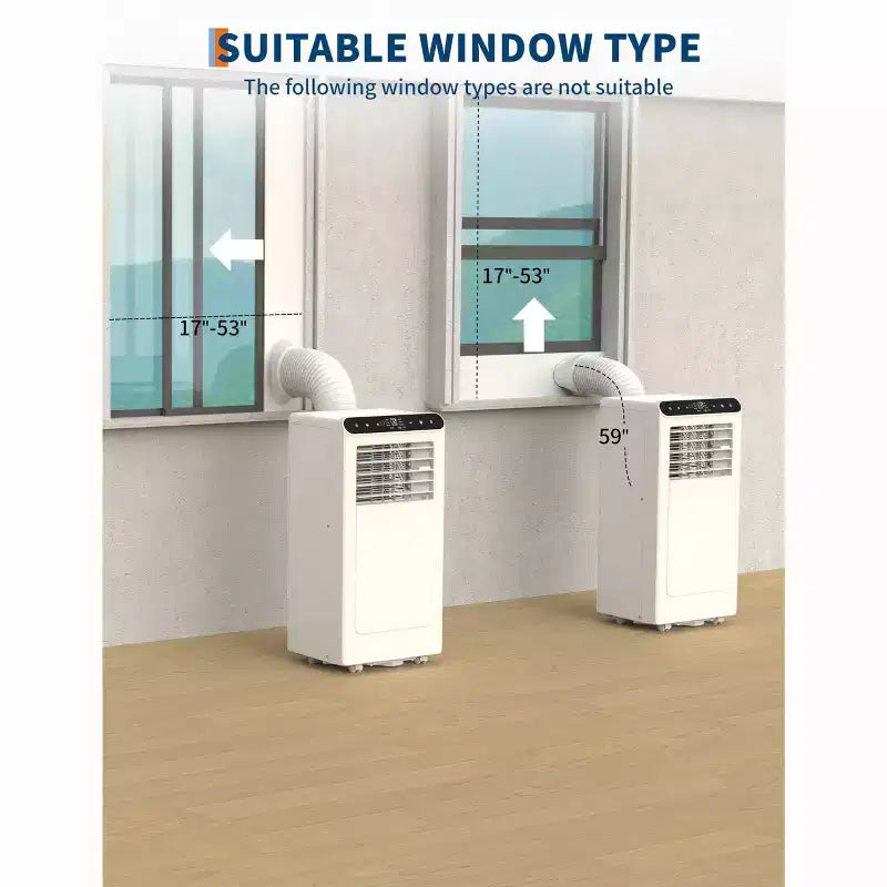 10,000 BTU Portable Air Conditioner with Heat, 3-in-1 Portable AC Unit with Fan & Dehumidifier, Room Air Conditioner Cools up to 450 Sq. Ft