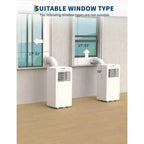 8,000 BTU Portable Air Conditioners, 3-in-1 Portable AC Unit Cools Up to 350 Sq.Ft, Conditioner with Fast Cooling/Energy Saving/24Hrs Timer