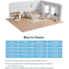 Unidad de aire acondicionado portátil Garvee de 8000 BTU, ventilador de enfriamiento 3 en 1, deshumidificador, control remoto, temporizador de apagado, kit para ventana para habitaciones de hasta 32,5 m²