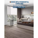 8,000 BTU Portable Air Conditioner Up to 350 Sq.Ft, 3-In-1 Small AC Unit with Cool/Fan/Dehumidifier