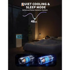 8,000 BTU Portable Air Conditioner Up to 350 Sq.Ft, 3-In-1 Small AC Unit with Cool/Fan/Dehumidifier