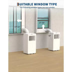 10,000 BTU Portable Quiet Air Conditioners, 3-in-1 Portable AC Unit Cools Up to 450 Sq.Ft with Fast Cooling/Remote Control/24Hrs Timer for Bedroom