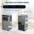 10000 BTU Portable Air Conditioners, 3-in-1 Portable AC with Dehumidifier, Fan, Remote Control, Sleep Mode, Window Installation Kit,Up to 450 Sq. Ft.