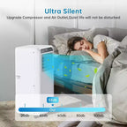 8000 BTU Ultra Quiet Portable Air Conditioner 3-in-1 AC with Dehumidifier & Fan, 24H Timer,Window Kit & Remote for 350 Sq.Ft