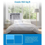 5000 BTU Window AC Unit - Small Air Conditioner Cools 150 Sq.Ft