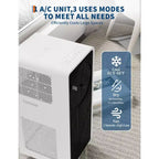 14,000 BTU Portable Air Conditioner with Remote Control