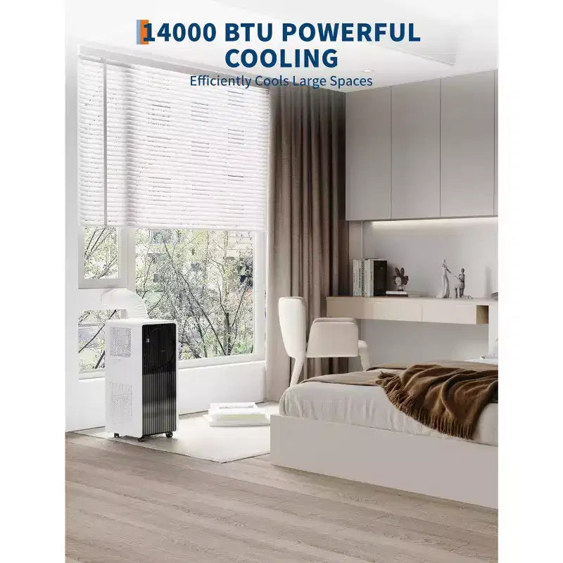 14,000 BTU Portable Air Conditioner with Remote Control