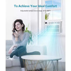 ZAFRO 14,000 BTU Window Air Conditioner Cools up to 650 Sq. ft, Ultra Quiet Window AC Unit with Remote Control