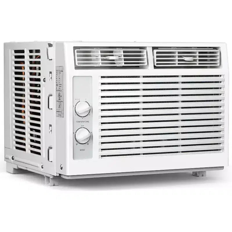 ZAFRO 5,000 BTU Window Air Conditioner Cools Up to 150 Sq. Ft, Utral Quiet Air Conditioner Window Unit with Mechanical Controls, 2 Fan Speeds