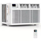 ZAFRO 8,000 BTU Window Air Conditioner Cools up to 350 Sq. ft, Ultra Quiet Window AC Unit with Remote Control