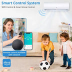 Aire Acondicionado de Sistema Dividido con Wifi de 9000 BTUs, Unidad de Aire Acondicionado sin Ductos Inverter R454B 19 SEER2 115V con Condensador Precargado