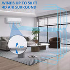 Mini Split Air Conditioner Heat Pump, 9000 BTU Mini Split AC 24 SEER2 Cools Up to 450 Sq.Ft, Wifi-Enabled Ductless Inverter AC Unit,208/230V