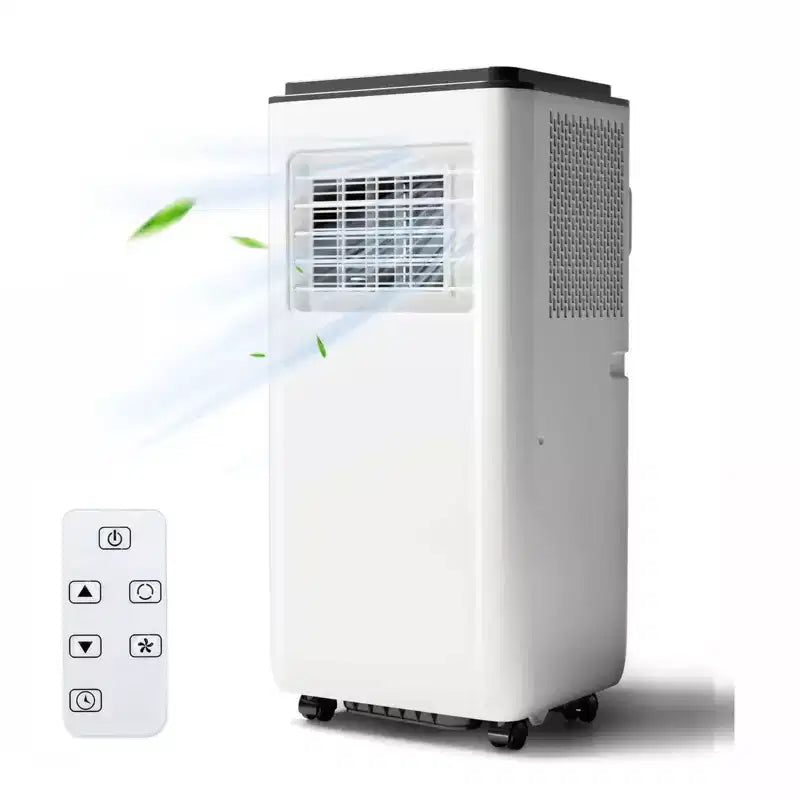 8000Btu Portable Air Conditioner with Remote Control,Quiet AC Unit with Cool, Dehumidifier & Fan Mode Room Cooling Up to 350 sq ft,24 Hour Timer,White