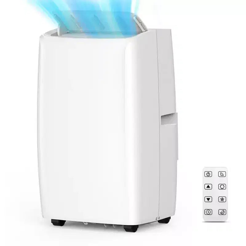 Portable Air Conditioner 14000Btu, Air Conditioner Floor Unit for Room 450-700 Sq Ft Air Conditioning, 4 in 1(Cool/Fan/Dry/Sleep),White