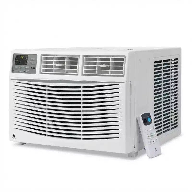 8000 BTU Window Air Conditioner Unit with Remote Control, Cools Rooms Up to 450 Sq ft, 3 Cooling & Fan Speeds Quiet Operation, Easy Install Kit