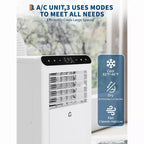 10000 BTU Portable Air Conditioners, 3-In-1 Portable AC Units for Rooms with Dehumidifier, Quiet Room Air Conditioner Cools Up to 450 Sq.Ft.
