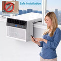 Window Air Conditioner, AC Window Unit with Washable Filter, Wi-Fi Enabled w/Remote, Cools Up to 350 Square Feet, 6 Modes, 115V/60Hz