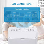 15,000 BTU Portable Air Conditioner, Portable AC Built-in Cool with Dehumidifier, and Fan Cools up to 850 Sq. Ft Bedroom, Office, Kitchen