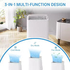Portable Air Conditioners for Room up to 750 Sq.ft, 14,000 BTU Floor AC , Remote Control, 24-Hour Timer, Window Slider Kit