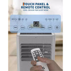 Aires acondicionados portátiles, Flarhetoric 10000 BTU Refrigeración/Ventilador/Deshumidificador 3 EN 1 Unidad de aire acondicionado portátil para habitaciones de 52 m², Unidades para habitaciones con bajo nivel de ruido