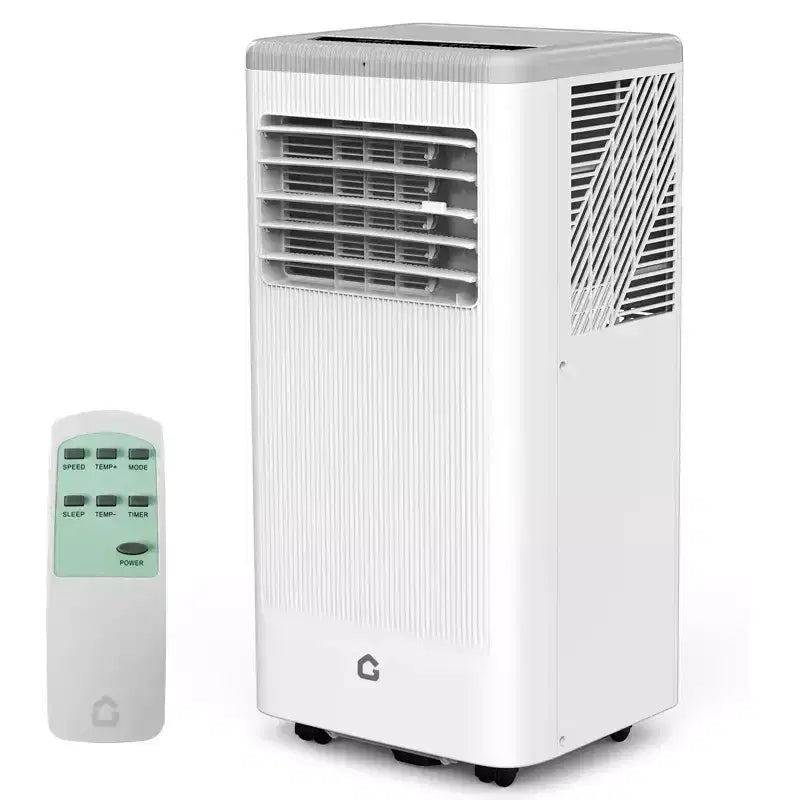 Aire acondicionado portátil de 8.000 BTU, unidad de CA portátil para dormitorio de hasta 32,5 m², refrigeración, deshumidificador, aire acondicionado de pie, temporizador de 24 horas