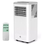 Aire acondicionado portátil de 8.000 BTU, unidad de CA portátil para dormitorio de hasta 32,5 m², refrigeración, deshumidificador, aire acondicionado de pie, temporizador de 24 horas