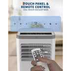 Aire acondicionado portátil de 8.000 BTU, unidad de CA portátil para dormitorio de hasta 32,5 m², refrigeración, deshumidificador, aire acondicionado de pie, temporizador de 24 horas