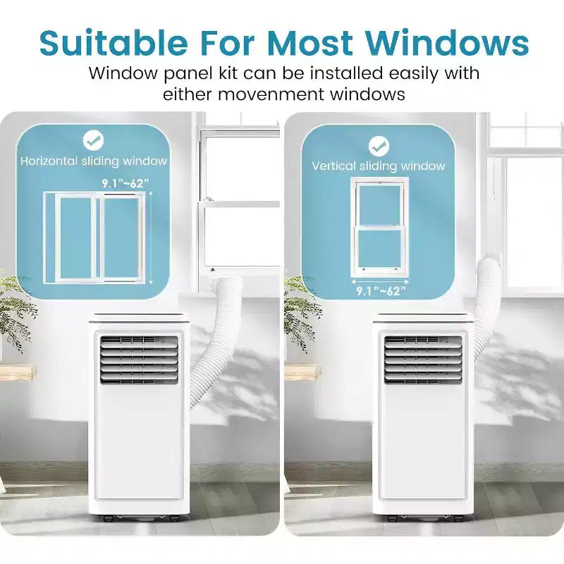 ZAFRO Portable Air Conditioner, Air Conditioner with Cooling, Fan, Dehumidifier, Sleep Mode, 55 db, Cooling up to 450 Sq. Ft