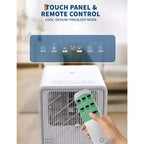 14,000 BTU Drainage-free Portable Air Conditioner for Indoor Rooms, 3-In-1 AC Unit for Bedroom 225-300 Sq.Ft, Dehumidifier, Fan, Sleep Mode, 24 Timer