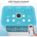 Aire Acondicionado Portátil de 8,000 BTU, Unidad 3 en 1 con 4 Modos, Temporizador, Pantalla LED, Control Remoto y Kit de Instalación, para Dormitorio/Sala de Estar/Oficina, Blanco.