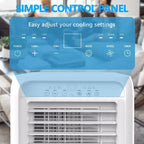 8,000 BTU Portable Air Conditioner for Room up to 350 Sq. Ft., Portable AC Unit with Remote Control, Sleep Mode, Window Kit Included