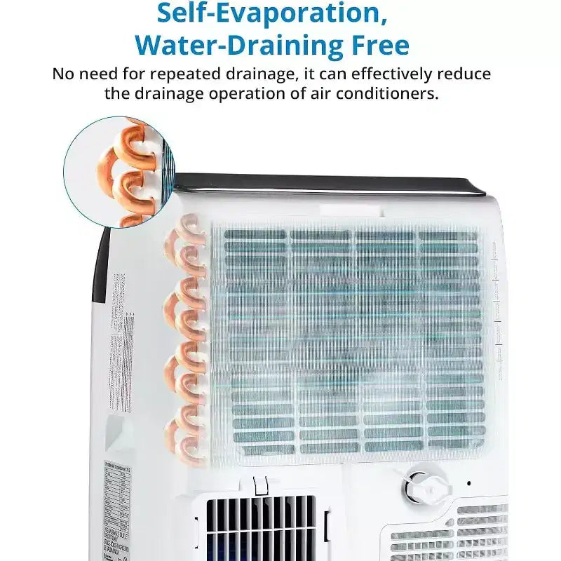 Acekool 12,000 BTU Portable AC - 3-in-1 Cooling, Dehumidifier & Fan for Rooms Up to 550 Sq.Ft, LED Display, Remote Control