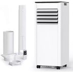 ZAFRO Portable Air Conditioners, Up to 450 Sq.Ft., 4-in-1 AC Unit with Fast Cooling/Energy Efficient/Remote/24H Timer