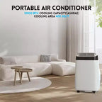 Acekool 10000 BTU Portable Air Conditioner, 3-in-1 AC with Fan & Dehumidifier, Remote, 3 Speeds, 24H Timer, Cools Rooms Up to 450 Sq.Ft, Easy Install