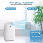 Acekool 14000 BTU Portable Air Conditioner, 3-in-1 Quiet AC with Dehumidifier & Fan, Remote, Timer, Cools Up to 750 Sq.Ft, Easy Install, Mobility