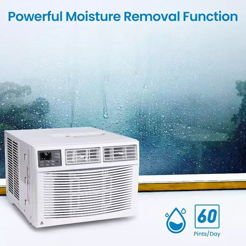 Acekool 10000 BTU Window Air Conditioner, Smart Wi-Fi AC Unit Cools Rooms Up to 450 Sq.Ft, Quiet Energy Saving, Remote App Control, Easy Install
