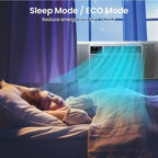 Acekool 10000 BTU Window Air Conditioner, Smart Wi-Fi AC Unit Cools Rooms Up to 450 Sq.Ft, Quiet Energy Saving, Remote App Control, Easy Install