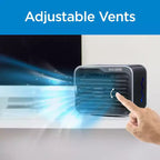 BLACK+DECKER Enfriador de Aire de Escritorio Portátil y Ventilador Personal, 3 Velocidades, Tanque de 0.5L, Enfriamiento Evaporativo para el Hogar y la Oficina, Negro