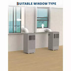 Acekool Aire Acondicionado Portátil de 8000 BTU, Unidad de CA 3 en 1 con Ventilador de Refrigeración y Deshumidificador, Control Remoto y Temporizador de 24H, Enfría Habitaciones de hasta 32.5 m²
