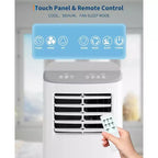 Acekool 8,000 BTU Portable Air Conditioner, 4-in-1 AC Dehumidifier Fan, Remote, Timer, for Rooms up to 350 Sq. Ft, Window Kit