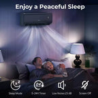 Costway 9100BTU Wifi Enabled Mini Split AC 20.5 SEER2115V Inverter Air Conditioner White/Gray